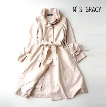 M'S GRACY 엠즈 그레이시 프릴 옷깃 라이너 부착 코트 40