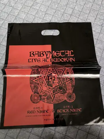BABYMETAL LIVE AT BUDOKAN 쇼핑백