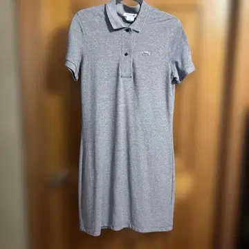 LACOSTE 그레이 폴로 셔츠 원피스 반팔