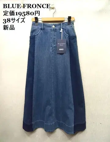 새상품 블루프론세 ISKO 데님 스커트 38 사이즈