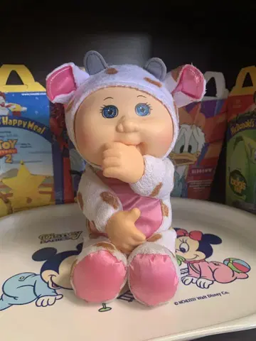 캐비치 패치 키즈 아기 소 패턴 인형 봉제 인형 1978년