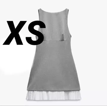 [택 포함 새상품] ZARA 콤비 포플린 숏 원피스 XS