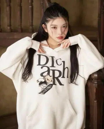 darich D 베어 빅 후디 후드티 화이트