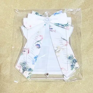 후쿠야 온라인 포토 카드 아크릴 프레임 리본 플라워 가든