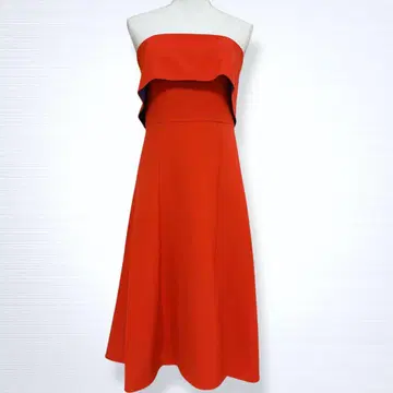 BCBGMAXAZRIA 슬릿 스트랩리스 플레어 원피스 08