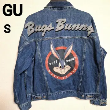 GU x looney tunes 콜라보 데님 자켓 BUGS BUNNY