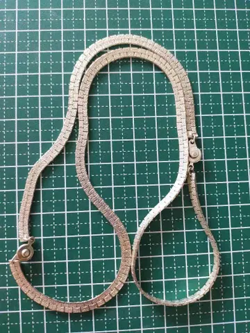 실버 텍스처 목걸이 55cm