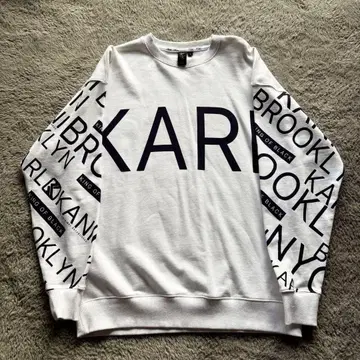 [ USED ] KARL KANI 대형 로고 소매 올 패턴 트레이닝복