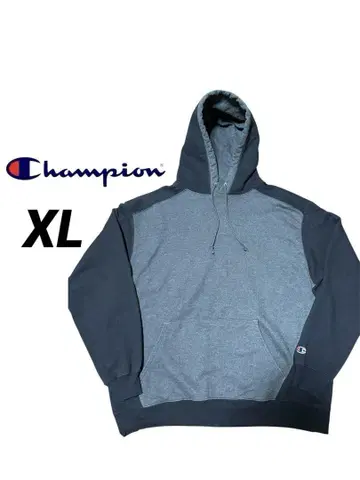Champion 남성용 후드티 그레이/블랙 XL 사이즈