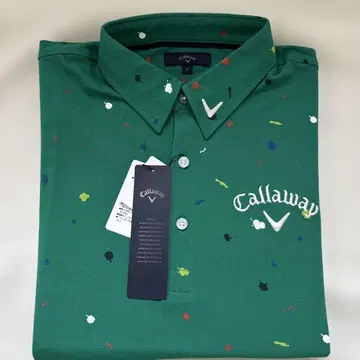 Callaway 골프 남성용 피케 셔츠 L 사이즈 그린
