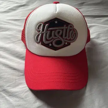 Hustle 트래커 캡 빨간색/화이트