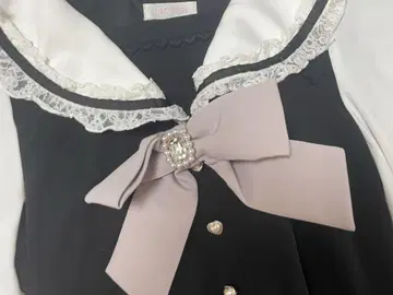 LIZ LISA 세일러 카라 리본 포함 셋업
