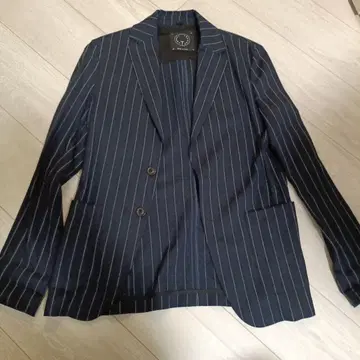 T-Jacket 이탈리아제 스트라이프 테일러드 자켓 네이비