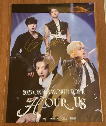 ONEUS 서울 콘 랜덤 스크래치 친필 사인 포스터 시온
