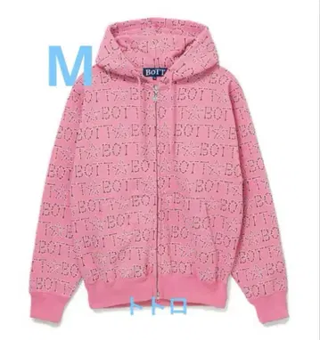 BoTT Bones Zip Hoodie 보트 후드티 후디 핑크