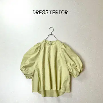 DRESSTERIOR 벌룬 슬리브 풀오버 블라우스