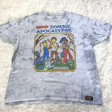 빈티지 T셔츠 ZOMBI APOCALYPSE 그레이