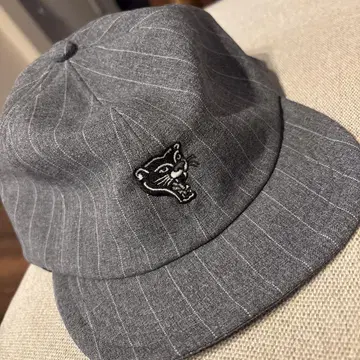 this is my sportswear 스트라이프 그레이 캡 자수 로고