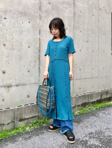 슬라브 골지 메로우 원피스