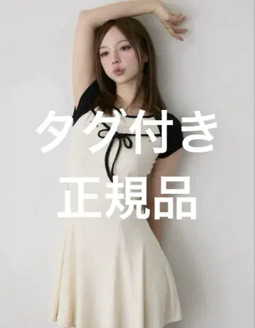 andmary Mary 로고 플레어 미니 드레스