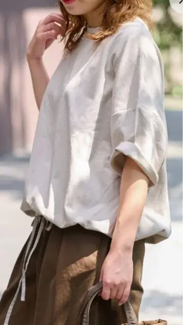 저널 스탠다드 리룸 개더 헴 숏 슬리브 t셔츠 *새상품*