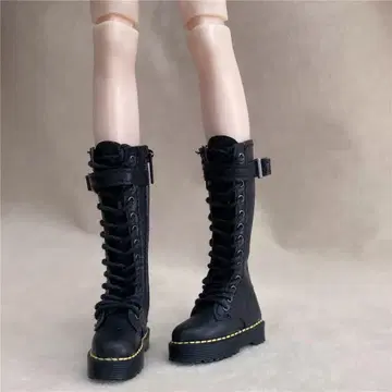 네오 브라이스 아이시 블랙 레이스업 부츠