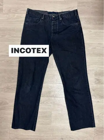 INCOTEX 다크 블루 스트레이트 데님