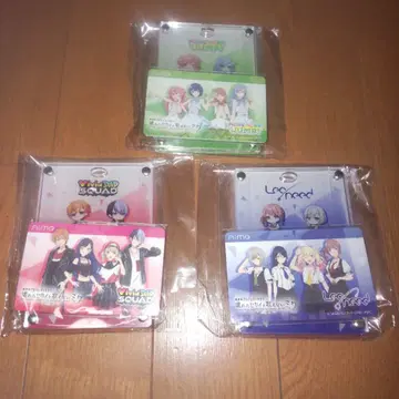 CHUNITHM 프로세카 Aime & 아크릴 패스 케이스 3개 세트