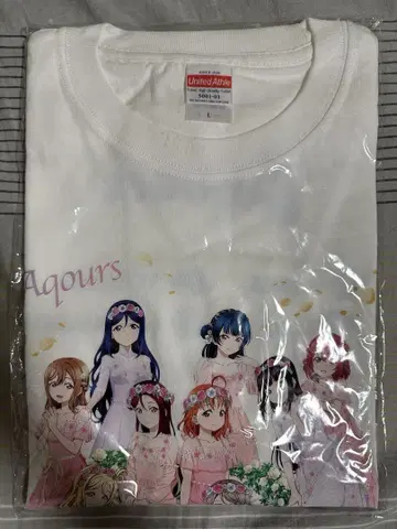 러브 라이브 선샤인 T셔츠 Aqours Flower Party