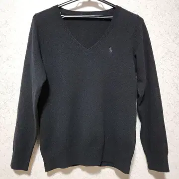 폴로 랄프 로렌 V넥 스웨터 블랙