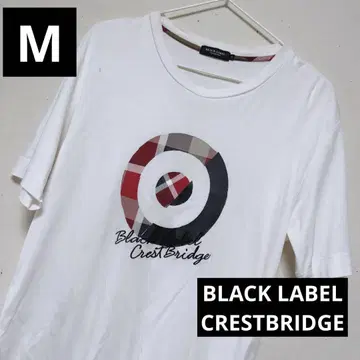 BLACK LABEL CRESTBRIDGE 로고 프린트 T셔츠 화이트 M