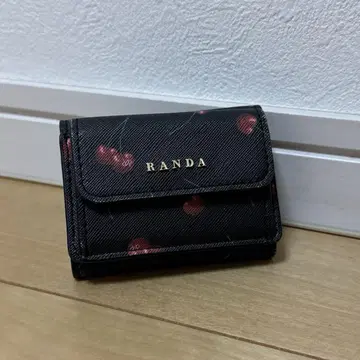 RANDA 체리 프린트 미니 지갑