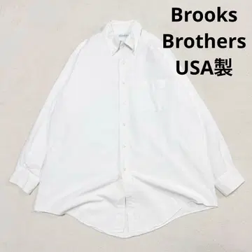 컨디션 최상 브룩스브라더스 USA 옥스퍼드 수피마 코튼 화이트 L