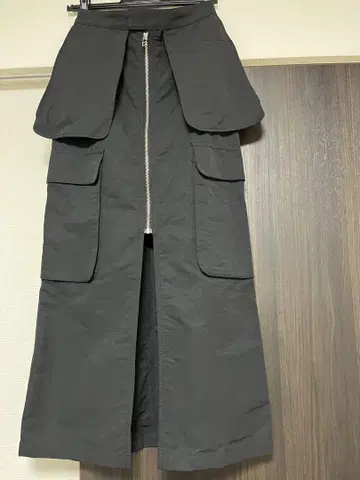 Ray BEAMS 블랙 롱 스커트