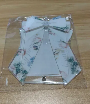 캐릭터 복권 포토 카드 아크릴 프레임 리본 화이트