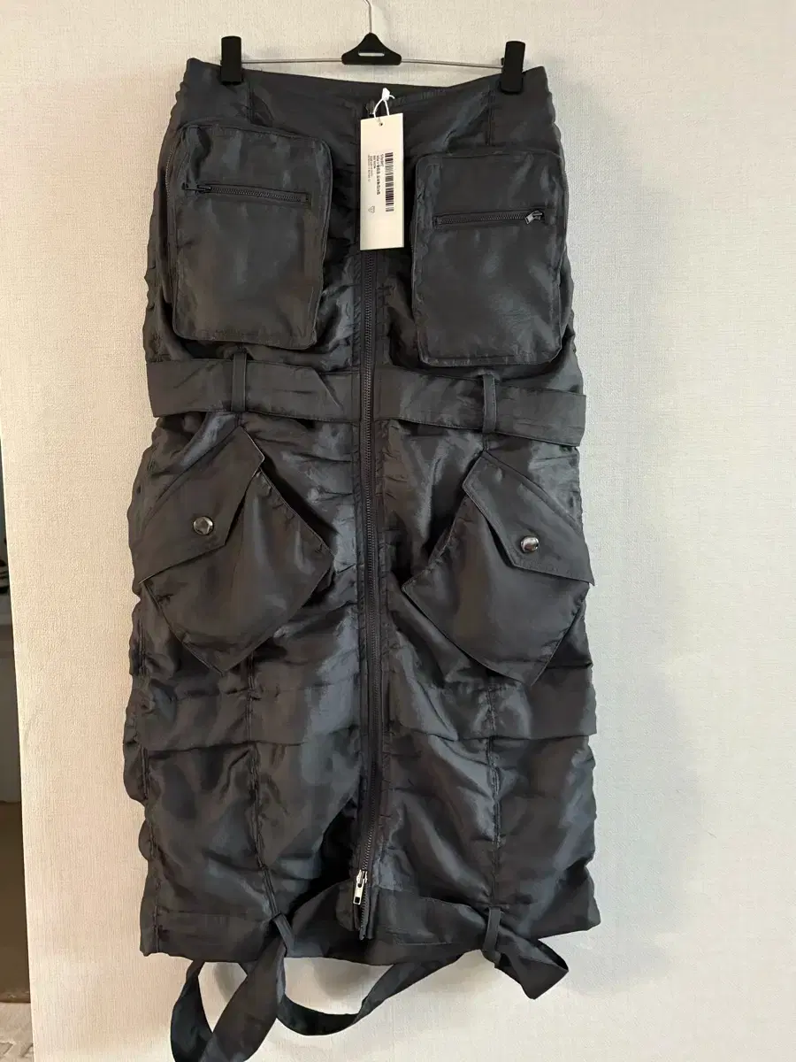 STYLENANDA 스타일난다 3CE Stylenanda Multi Pocket Skirt Grey S