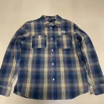 HUF x HEIZ 체크 긴팔 셔츠 L 사이즈