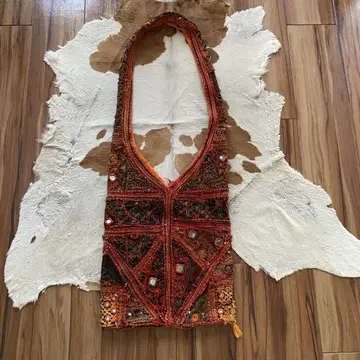 숄더백 미러워크 자수 민족 빈티지