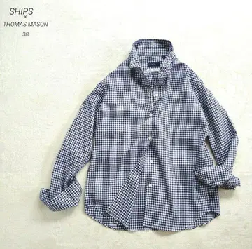 SHIPS x THOMAS MASON 깅엄 체크 38 당일 발송