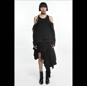 24SS FLOW DROP SKIRT MUSINSA