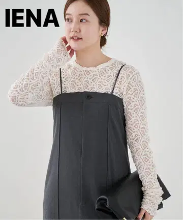 이에나 IENA 페이즐리 스트레치 레이스 풀오버