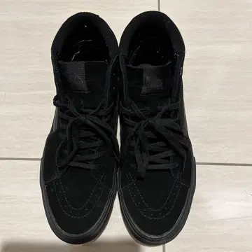 VANS 블랙 하이컷 스니커즈 27.5
