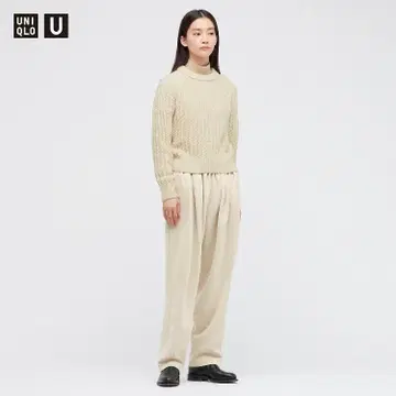 UNIQLO U 맨투맨 개더 팬츠 21AW 유