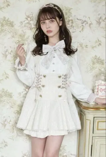 리즈리사 메시지 리본 트위드 셋업