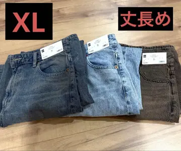 GU 배럴 레그 청바지 긴 길이 3개 XL