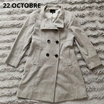 22 OCTOBRE 오 더블 브레스트 코트 사이즈 40