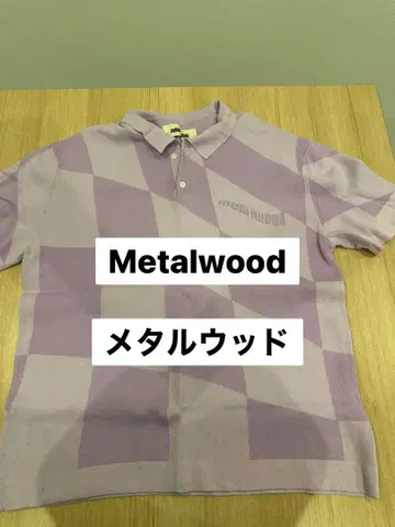 Metalwood 체크 무늬 피케 셔츠