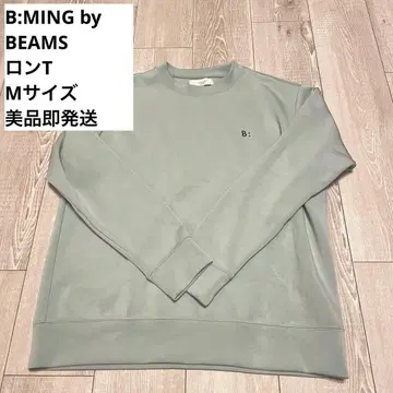 B:MING by BEAMS 원 포인트 스무스 롱 슬리브 T셔츠