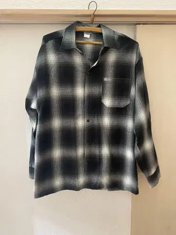 CALTOP 칼탑 옴브레 체크 셔츠 L 사이즈