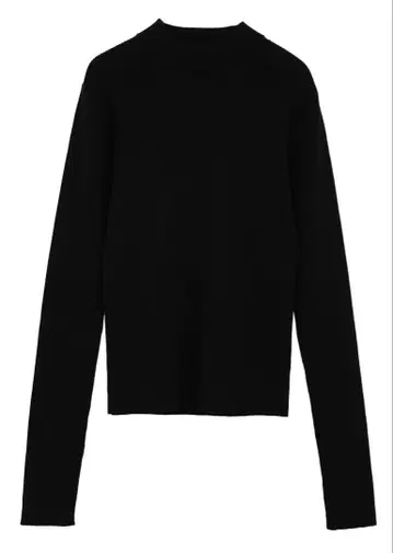 CLANE 클라네 H/N RIB KNIT TOPS 블랙